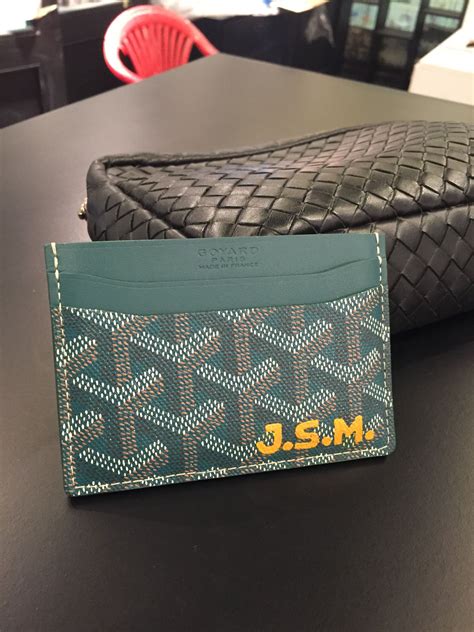 goyard card holder personalized|Goyard card holder retail price.